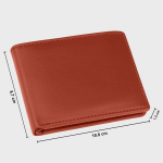Men Textured Leather Two Fold Wallet